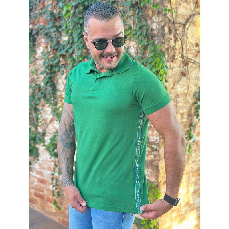 Polo CK Verde - A-5539 - PORTAL DROP - ATACADO