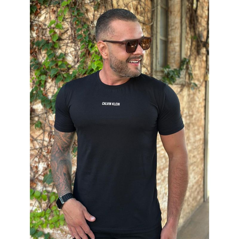 Camiseta CK Preto - A-5599 - PORTAL DROP - ATACADO