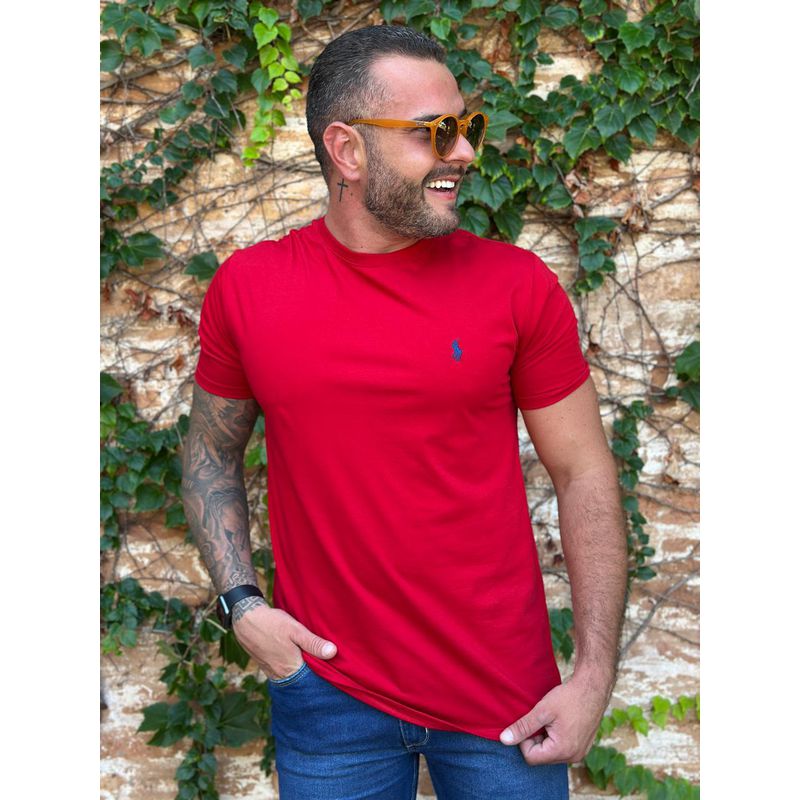 Camiseta PRL Vermelho - A-5605 - PORTAL DROP - ATACADO