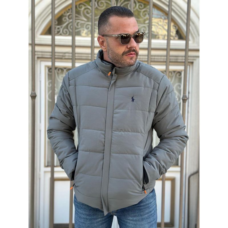 Jaqueta Acolchoada PRL Cinza - 5636 - PORTAL DROP - ATACADO