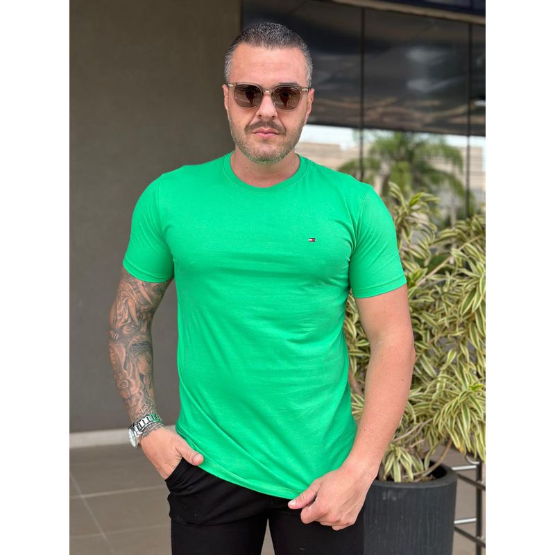Camiseta TH Verde - A-5661 - PORTAL DROP - ATACADO