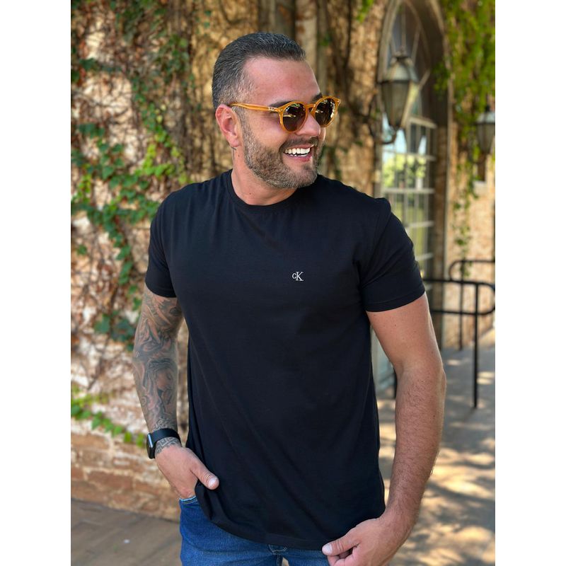 Camiseta CK Preto - A-5672 - PORTAL DROP - ATACADO