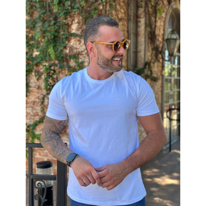 Camiseta CK Branco - A-5677 - PORTAL DROP - ATACADO