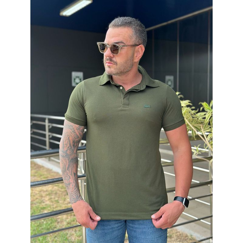 Polo LCT Paris Verde - A-5727 - PORTAL DROP - ATACADO