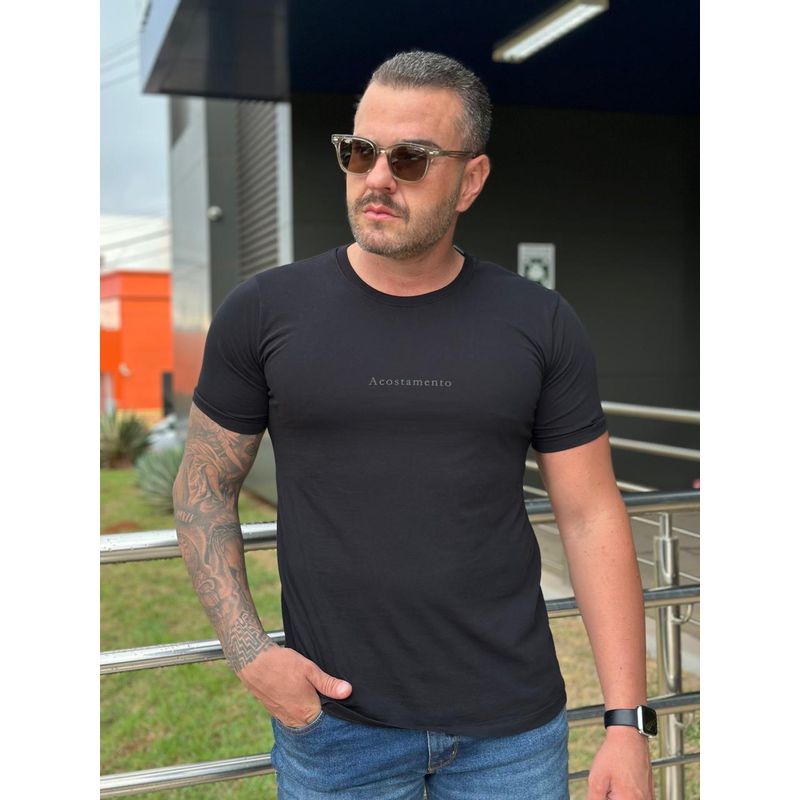 Camiseta ACT Preto - 5757 - PORTAL DROP - ATACADO