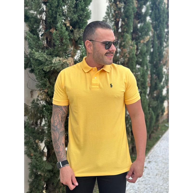 Polo PRL Amarelo - A-5801 - PORTAL DROP - ATACADO