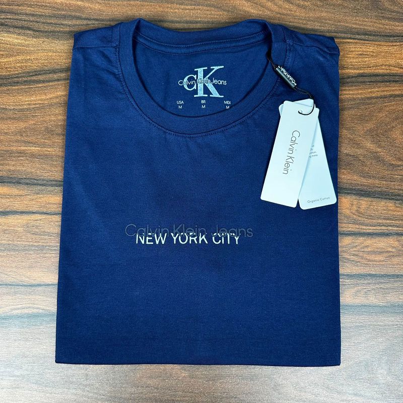 Camiseta CK Azul - A-5843 - PORTAL DROP - ATACADO
