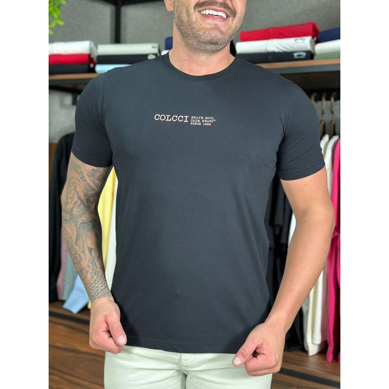 Camiseta Colcci Preto DFC - 5898 - PORTAL DROP - ATACADO
