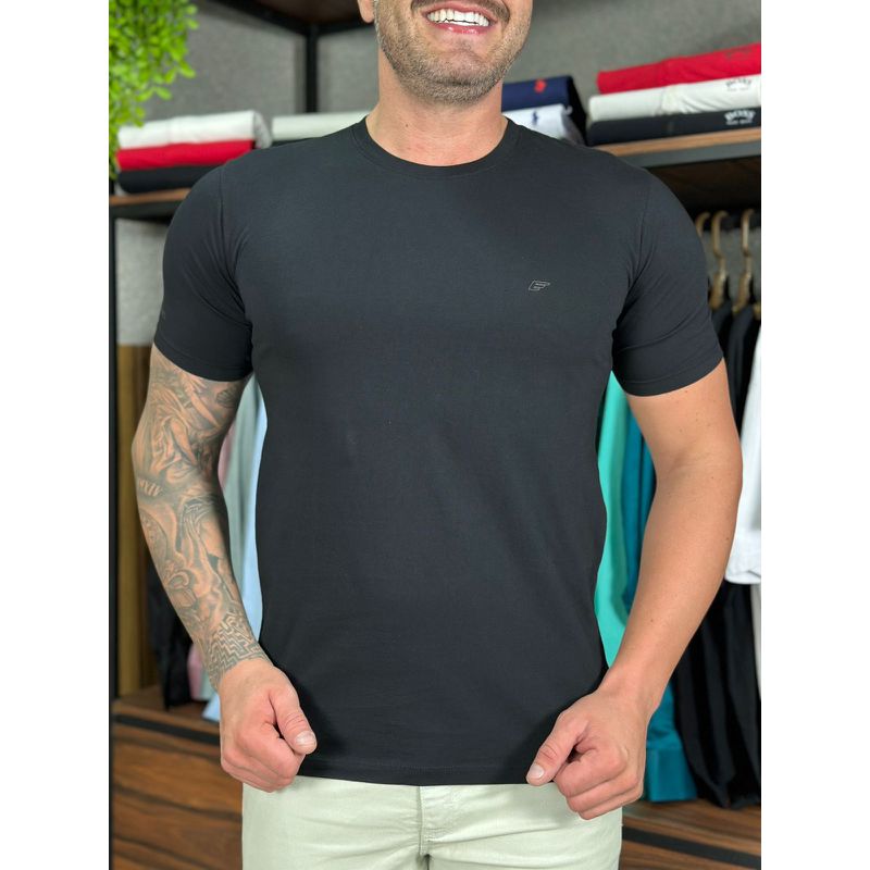 Camiseta Ellus Preto DFC - 5901 - PORTAL DROP - ATACADO