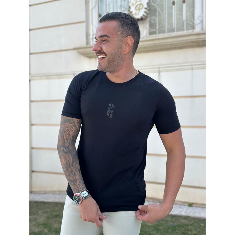 Camiseta ACT Preto DFC - 5903 - PORTAL DROP - ATACADO