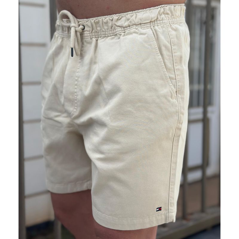 Short Sarja TH Creme - 5923 - PORTAL DROP - ATACADO
