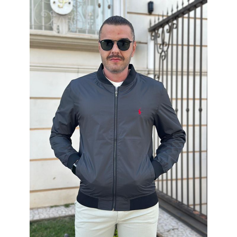 Jaqueta Zíper PRL Preto Impermeável - 5932 - PORTAL DROP - ATACADO