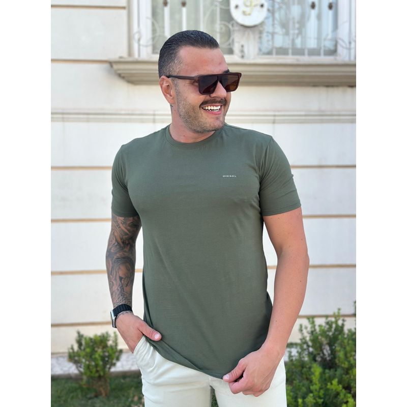Camiseta Diesel Verde - A-5957 - PORTAL DROP - ATACADO