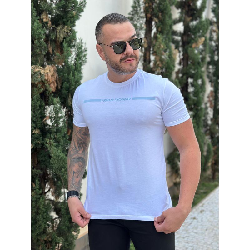 Camiseta Armani Branco - A-5959 - PORTAL DROP - ATACADO