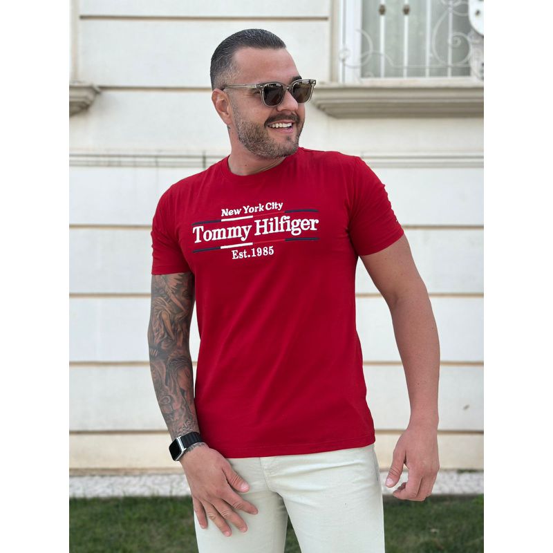 Camiseta TH Vermelho - A-5970 - PORTAL DROP - ATACADO