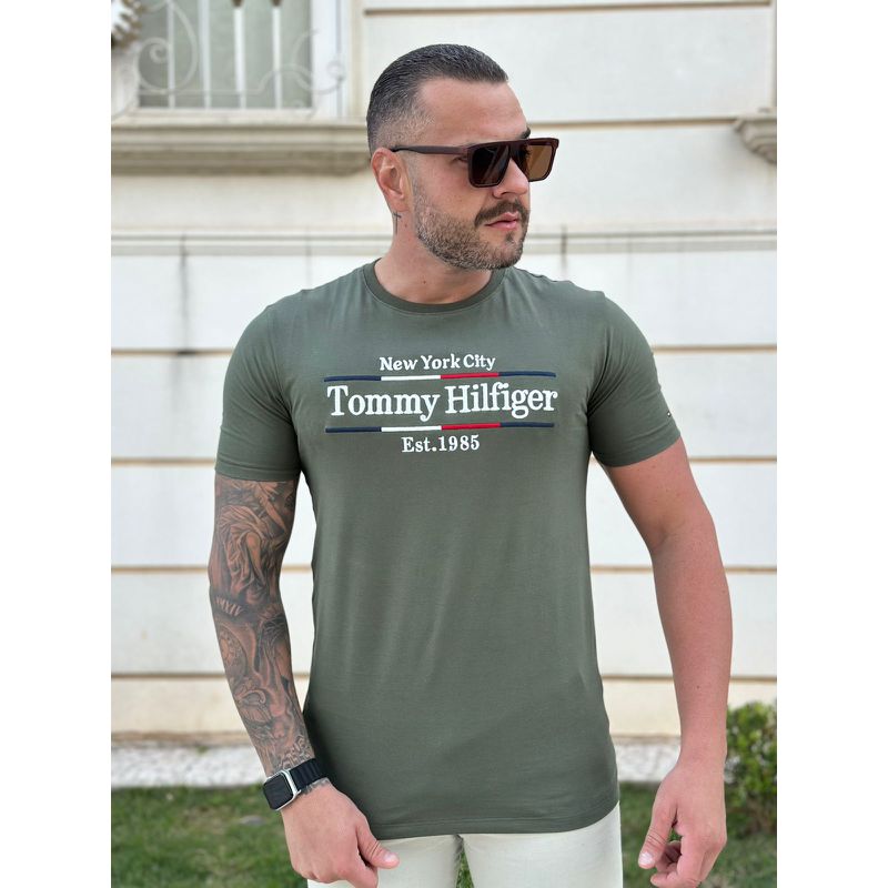 Camiseta TH Verde - A-5973 - PORTAL DROP - ATACADO