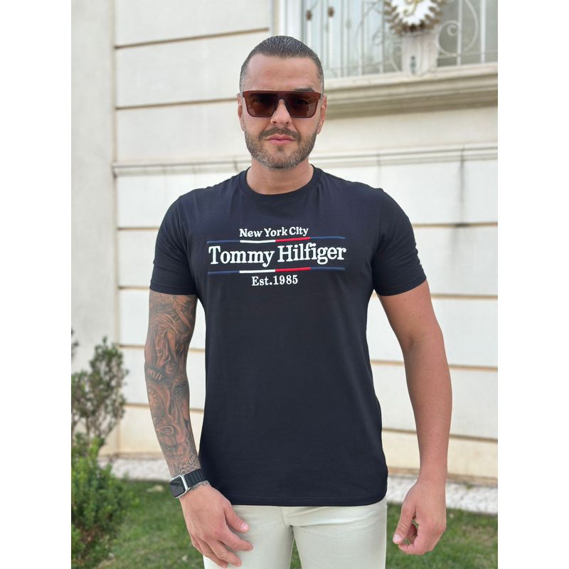 Camiseta TH Preto - A-5974 - PORTAL DROP - ATACADO