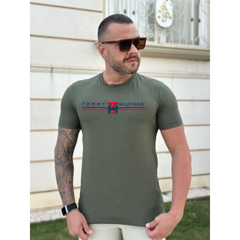 Camiseta TH Verde - A-5975 - PORTAL DROP - ATACADO