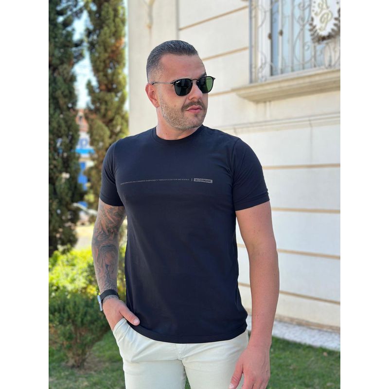 Camiseta Ellus Preto DFC - 6017 - PORTAL DROP - ATACADO