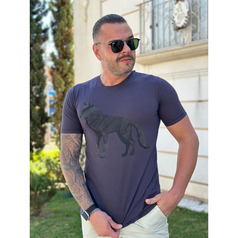 Camiseta ACT Azul DFC - 6021 - PORTAL DROP - ATACADO