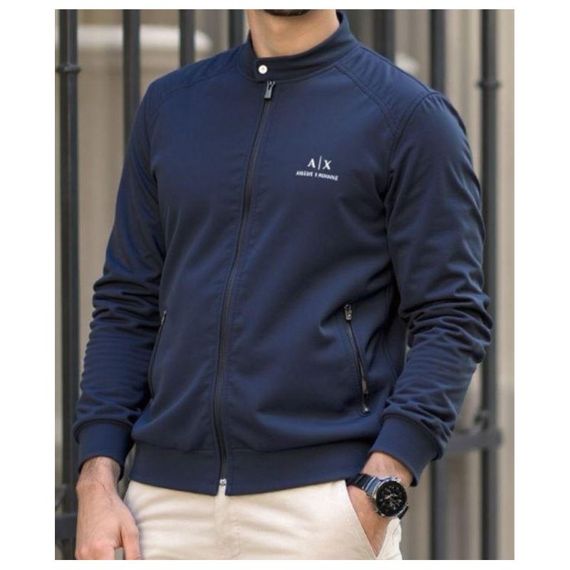 Jaqueta Zíper Armani Azul - 6031 - PORTAL DROP - ATACADO