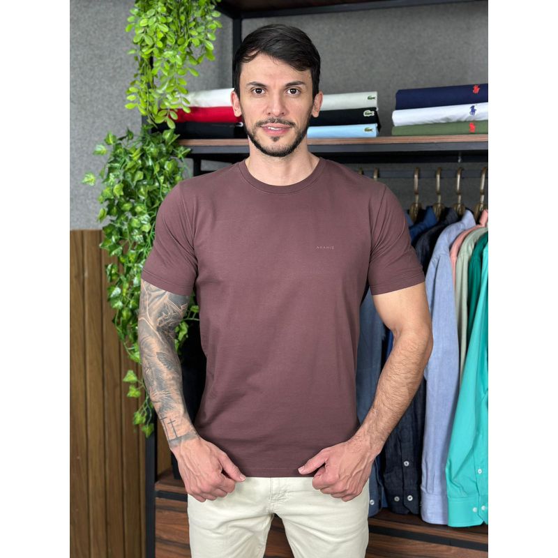 Camiseta Aramis Bordo - C-6106 - PORTAL DROP - ATACADO