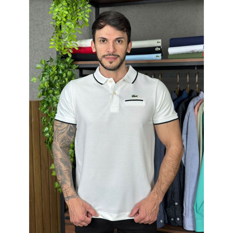 Polo LCT Branco - A-6131 - PORTAL DROP - ATACADO