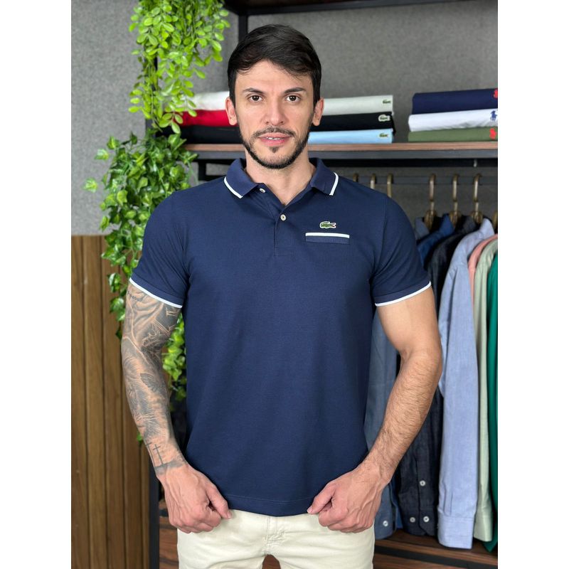 Polo LCT Azul - A-6133 - PORTAL DROP - ATACADO