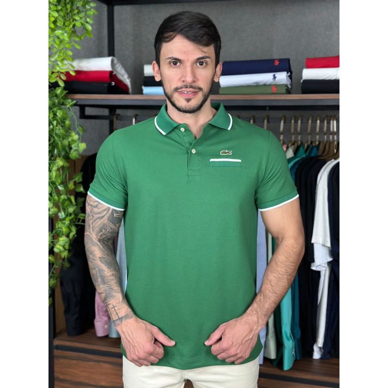 Polo LCT Verde - A-6134 - PORTAL DROP - ATACADO