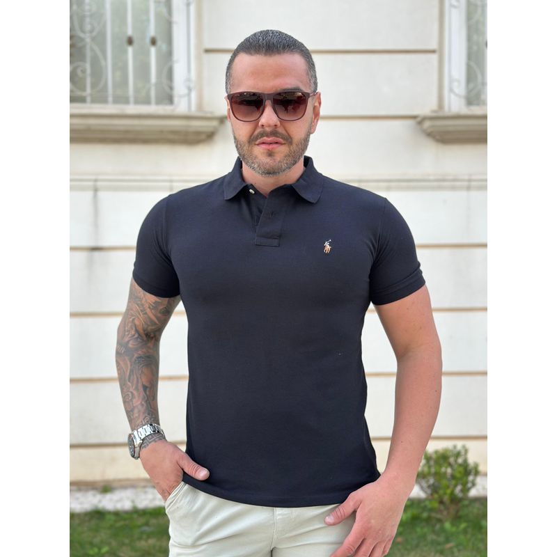 Polo PRL Preto - A-6144 - PORTAL DROP - ATACADO