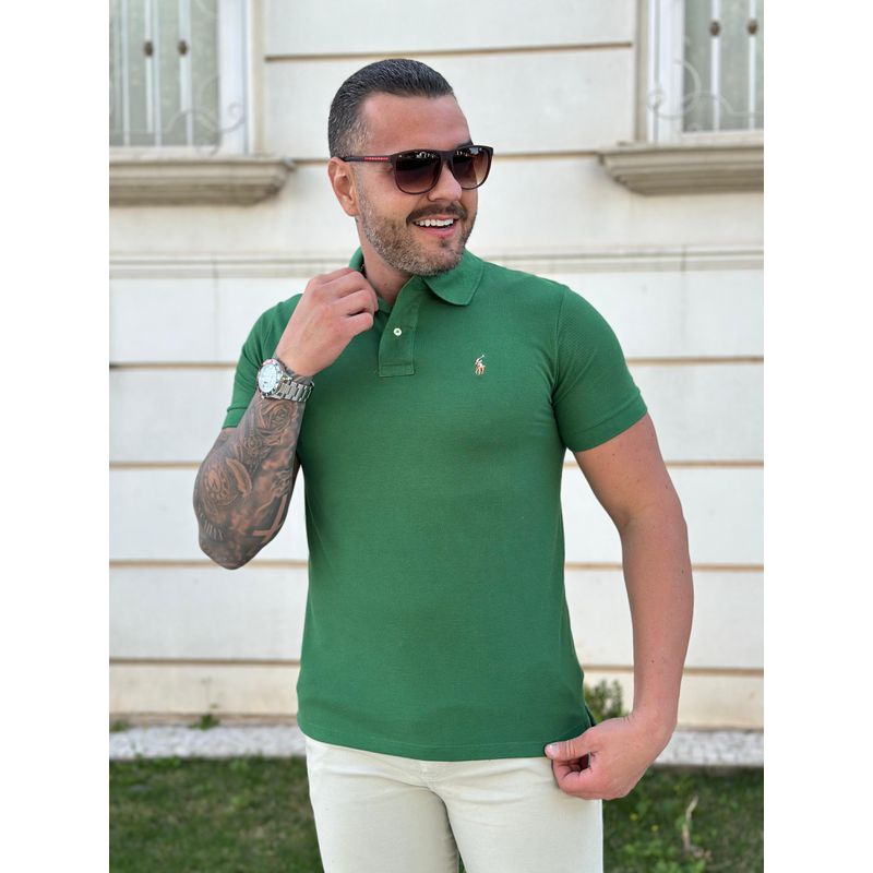 Polo PRL Verde - A-6146 - PORTAL DROP - ATACADO