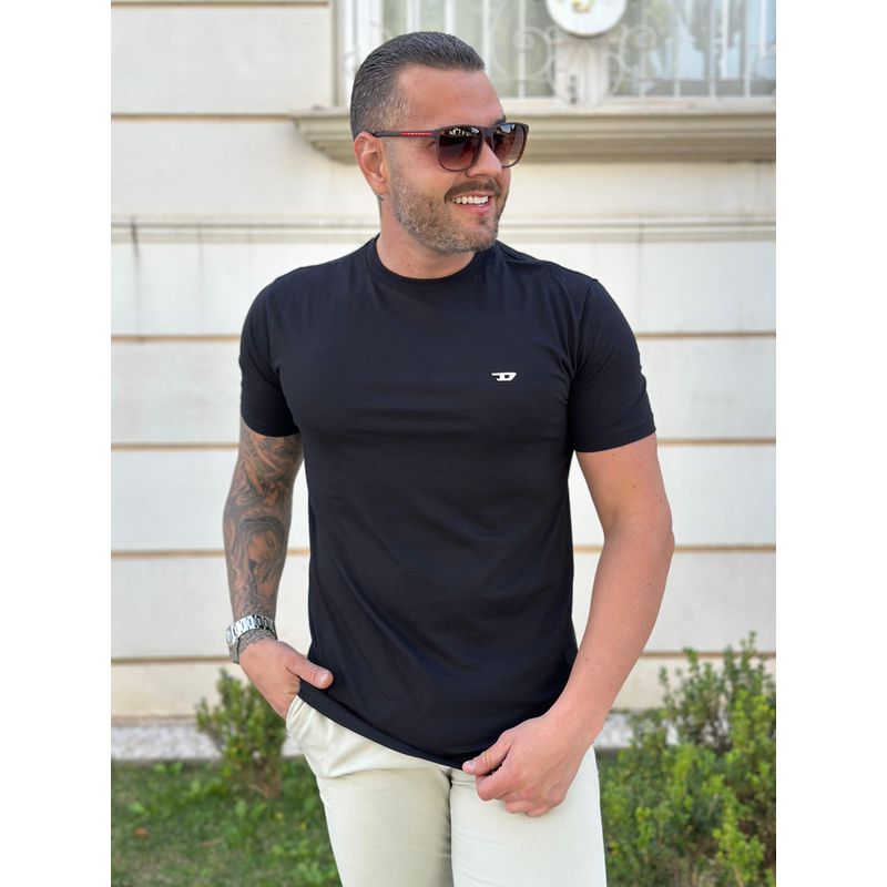 Camiseta Diesel Preto - A-6147 - PORTAL DROP - ATACADO