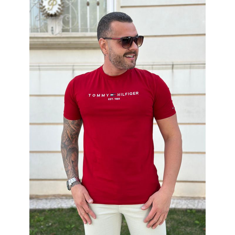 Camiseta TH Vermelho - A-6153 - PORTAL DROP - ATACADO