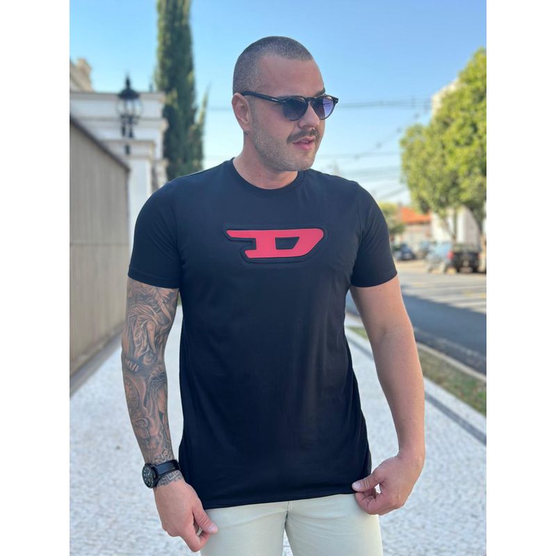 Camiseta Diesel Preto - C-6237 - PORTAL DROP - ATACADO
