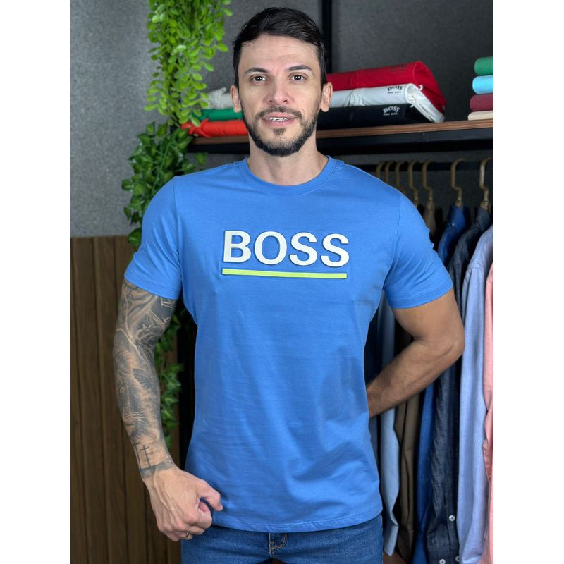 Camiseta HB Azul.⭐ - C-6244 - PORTAL DROP - ATACADO