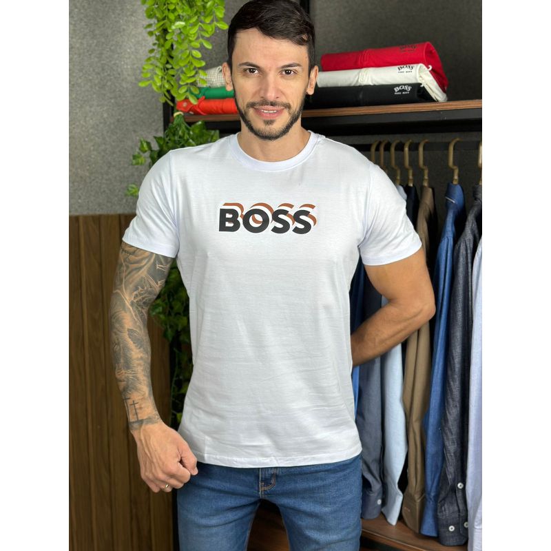 Camiseta HB Branco. - C-6246 - PORTAL DROP - ATACADO