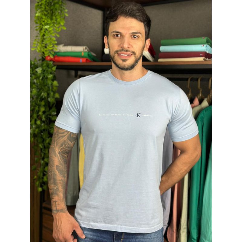 Camiseta CK Azul DFC. - 6346 - PORTAL DROP - ATACADO