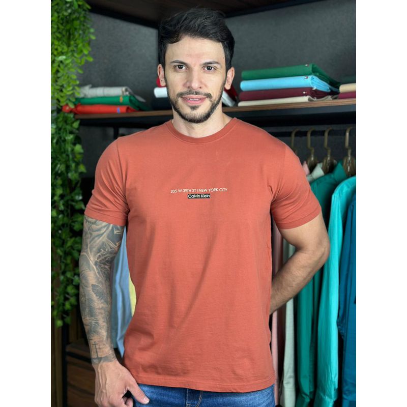 Camiseta CK Terracota DFC - 6348 - PORTAL DROP - ATACADO