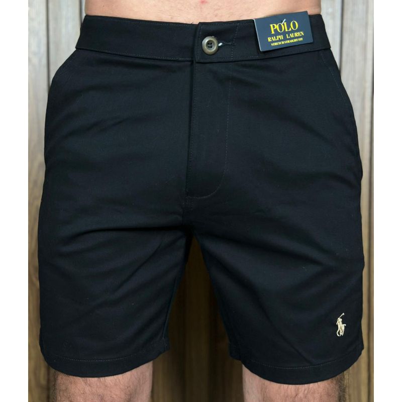 Bermuda Sarja PRL Preto. - 6354 - PORTAL DROP - ATACADO