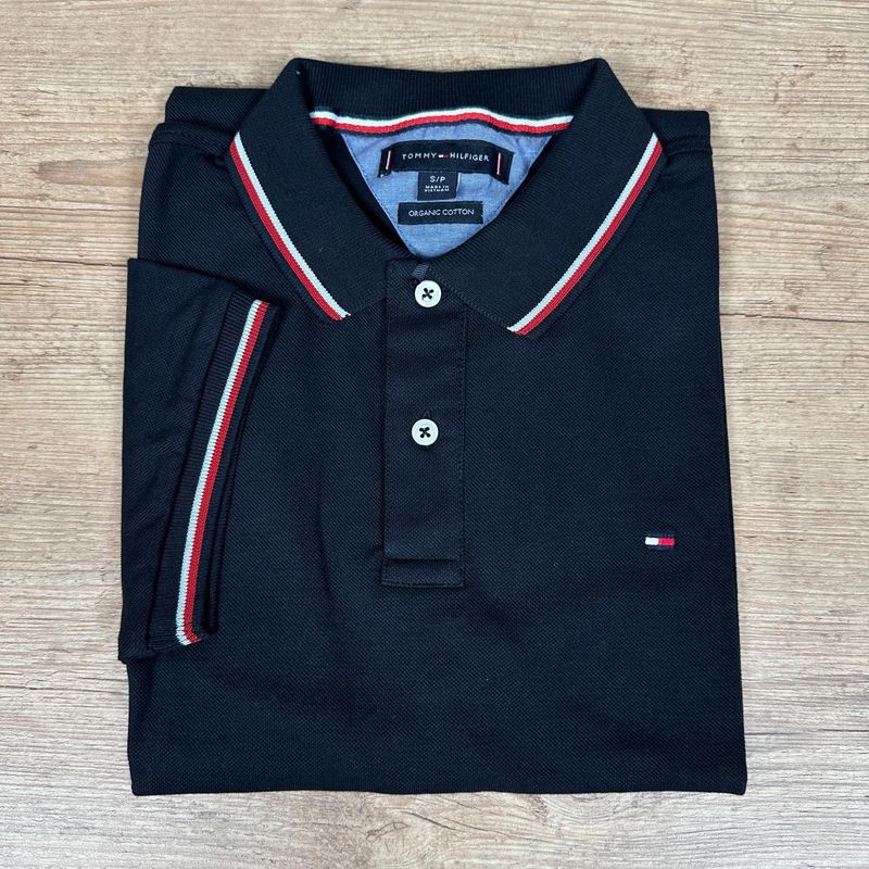 Polo TH Preto. - A-6368 - PORTAL DROP - ATACADO