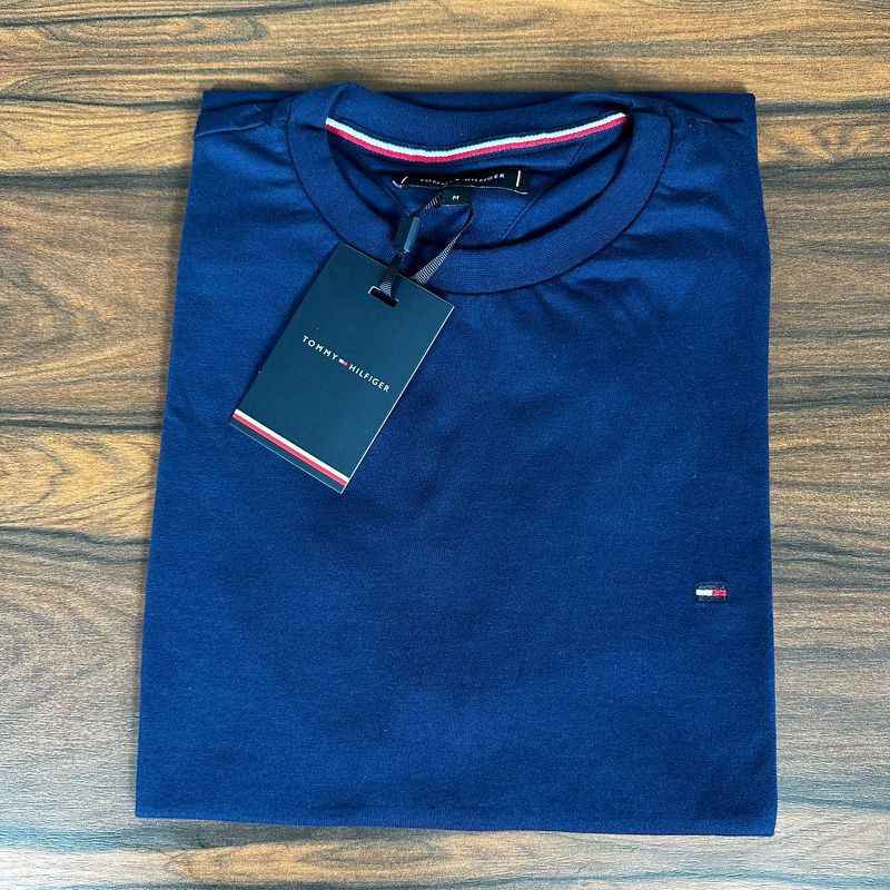 Camiseta TH Azul. - A-6462 - PORTAL DROP - ATACADO