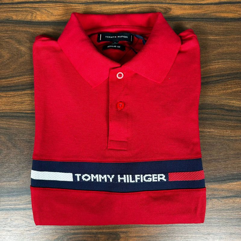 Polo TH Vermelho - A-6477 - PORTAL DROP - ATACADO