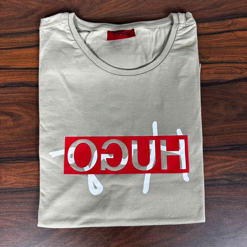 Camiseta HB Caqui. - C-6526 - PORTAL DROP - ATACADO