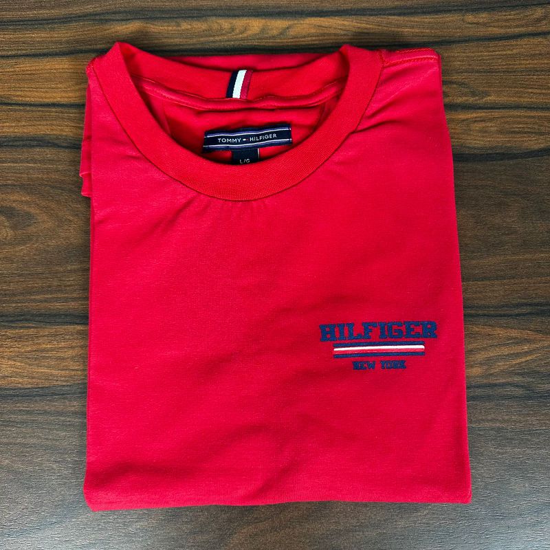 Camiseta TH Vermelho. - C-6543 - PORTAL DROP - ATACADO