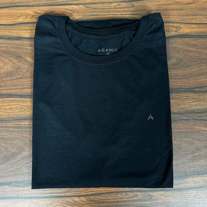 Camiseta Aramis Preto. - C-6569 - PORTAL DROP - ATACADO
