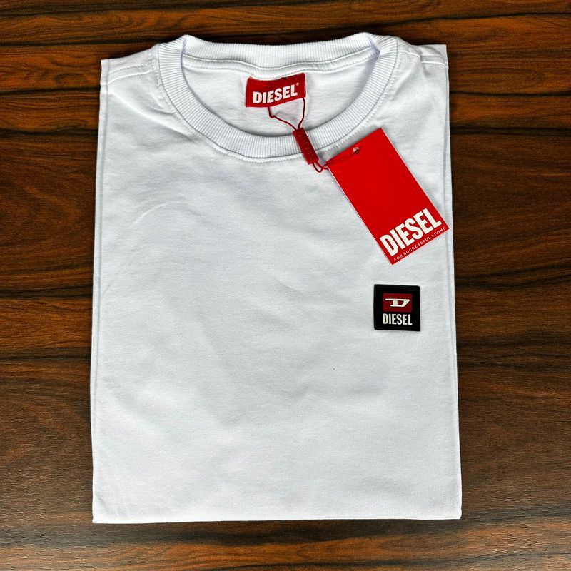 Camiseta Diesel Branco. - C-6585 - PORTAL DROP - ATACADO