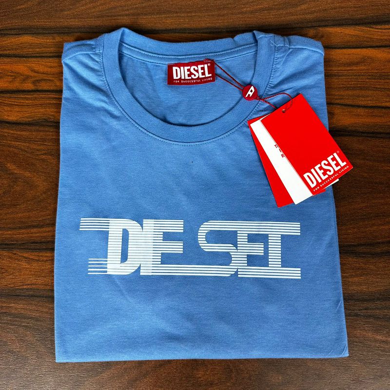 Camiseta Diesel Azul. - C-6591 - PORTAL DROP - ATACADO