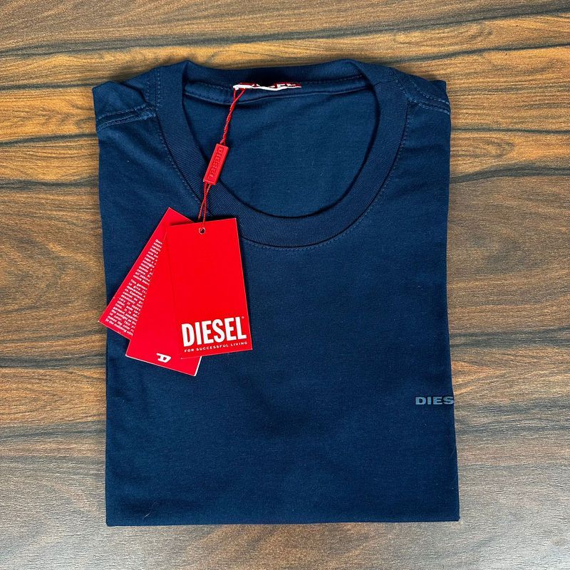 Camiseta Diesel Azul. - C-6596 - PORTAL DROP - ATACADO