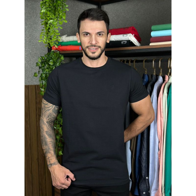 Camiseta R.A Preto DFC.⭐ - 6624 - PORTAL DROP - ATACADO