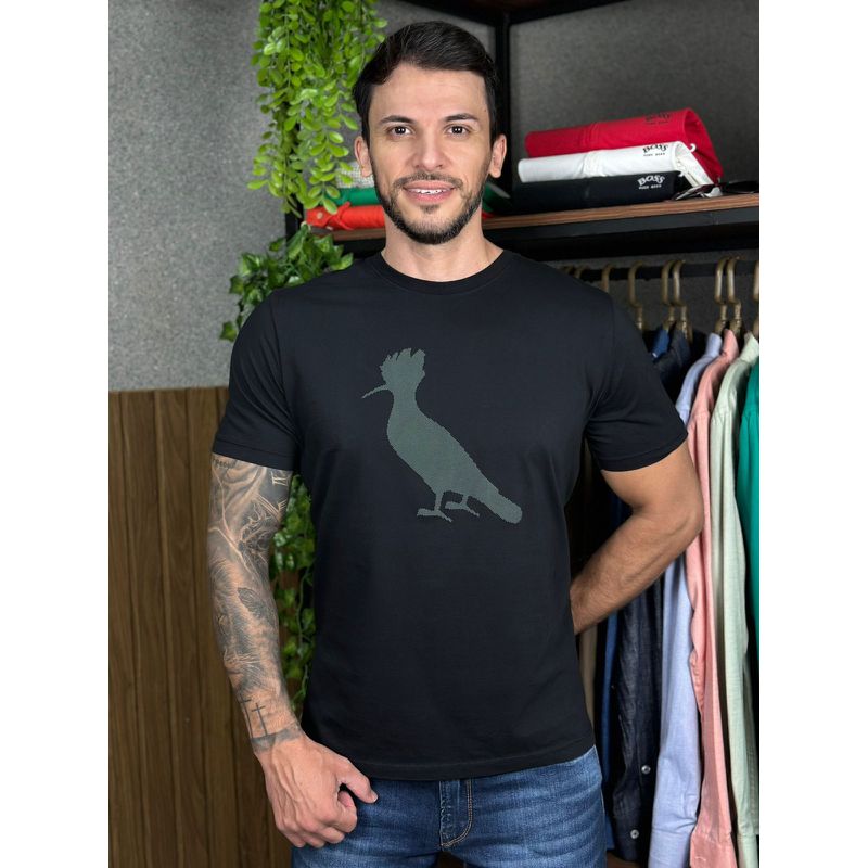 Camiseta RSV Preto DFC - 6655 - PORTAL DROP - ATACADO